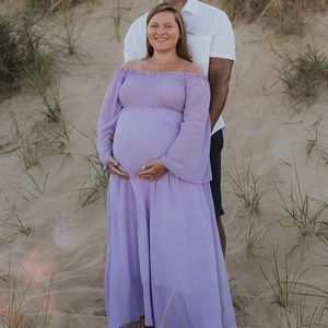 Maternity Dress /Gown or Off the Shoulder Maxi